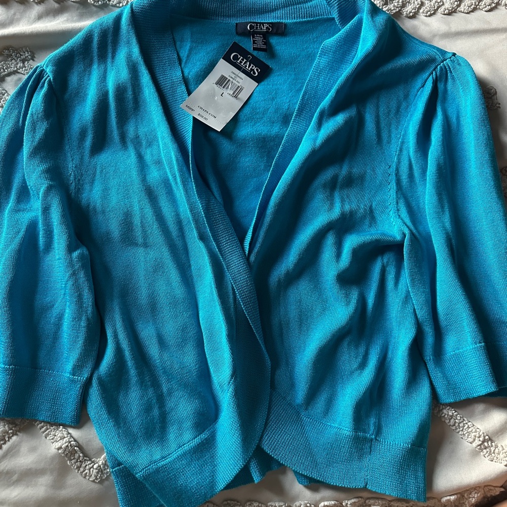 Chaps Women's Blue Cardigan